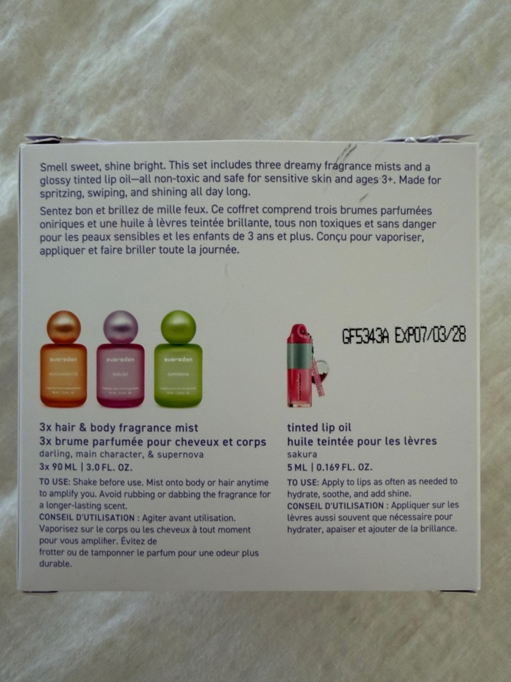 Kids Fragrance Mist & Lip Oil Set - Pink, Orange, Green - Picture 2 of 5